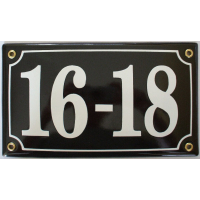 Huisnummer bord 'extra 4' 22x13 cm